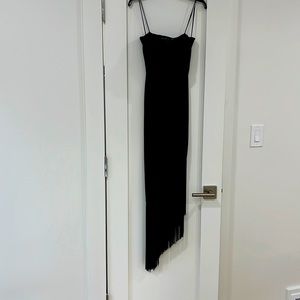 Ralph Lauren black label size 2 fringe velvet dress